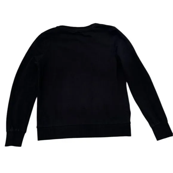 Fendi Karl Lagerfeld Karlito Embroidered Mink Fur Detail Crewneck Sweater